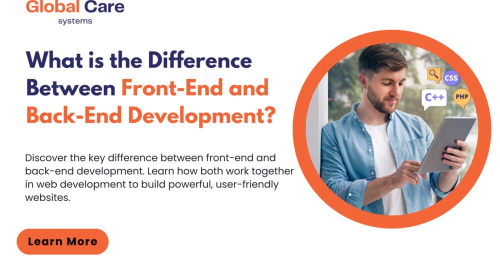 web development, front end development and back end development